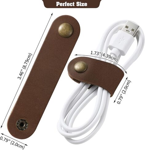 Jack&Chris Cable Organizer, Cable Keeper, Cable Organizer USB Holder, Cable Management, Cable Tie, Earbud Case, Wrap Headset, Headset Wrapper, Phone Headset Clip Tie, JC02-Blue in Kuwait