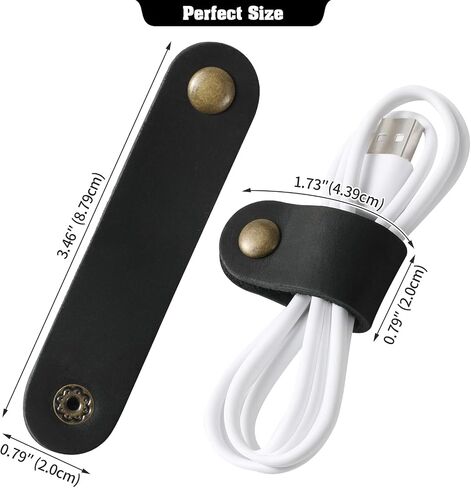 Jack&Chris Cable Organizer, Cable Keeper, Cable Organizer USB Holder, Cable Management, Cable Tie, Earbud Case, Wrap Headset, Headset Wrapper, Phone Headset Clip Tie, JC02-Blue in Kuwait