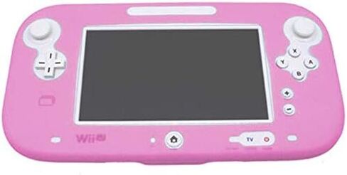Protective Soft Rubber Silicone Shell Case Cover for for Wii U Gamepad Controller (Black) in Saudi Arabia