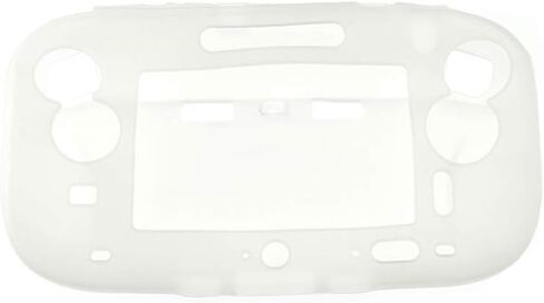 Protective Soft Rubber Silicone Shell Case Cover for for Wii U Gamepad Controller (Black) in Saudi Arabia