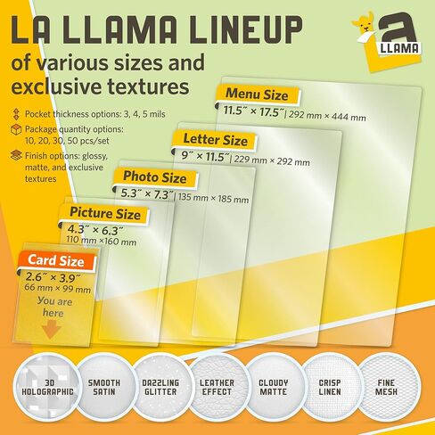 أوراق تغليف ذاتية اللصق بحجم بطاقة العمل، لمسة نهائية ناعمة من الساتان، 2.6 × 3.9 بوصة، سمك 4 مل، 20 حزمة من أوراق التصفيح ذاتية الغلق، أكياس تغليف لبطاقات العمل 2 × 3.5 in Kuwait