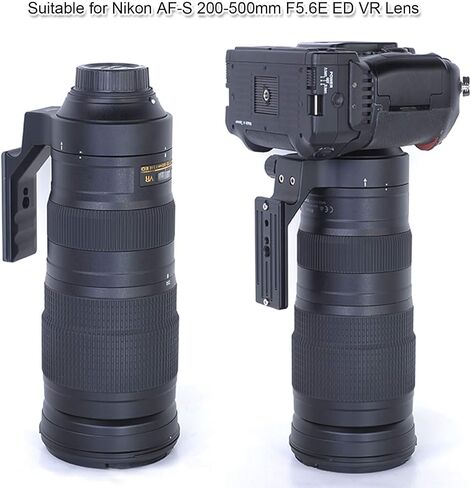 Camera Metal Replacement 79mm Lens Collar Tripod Mount Ring for Nikon AF-S NIKKOR 200-500mm f/5.6E ED VR Lens 20058, Built-in Arca-Swiss Type Quick Release Plate with 1/4" and 3/8" Screw Holes in Saudi Arabia