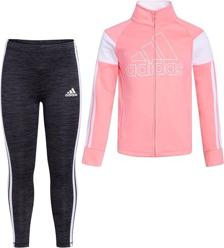 adidas girls 2 Piece Tricot Jacket & Tight Set in Kuwait