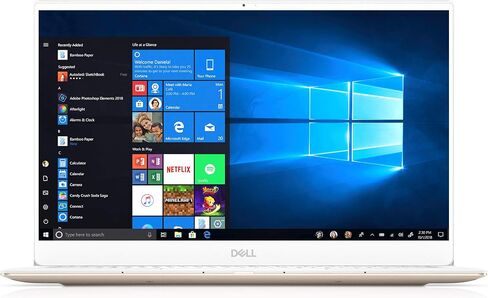 New Dell XPS13, XPS9380-7885GLD-PUS, Intel Core i7-8565 (8MB Cache, up to 4.6GHz), 8GB 2133Hz RAM, 13.3" 4K Ultra HD (3840x2160) InfinityEdge Touch Display, 256GB SSD, Fingerprint Reader, Gold in Saudi Arabia