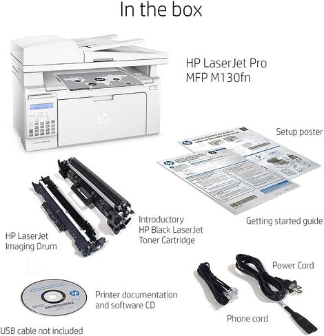 HP LaserJet Pro M130fn All-in-One Laser Printer in Saudi Arabia