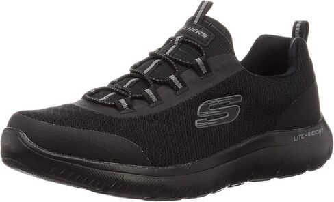 Skechers - أحذية رجالي Summits - Repinski، المقاس: 11.5 M US، اللون: أسود/أسود in Saudi Arabia