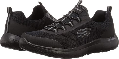 Skechers - أحذية رجالي Summits - Repinski، المقاس: 11.5 M US، اللون: أسود/أسود in Saudi Arabia