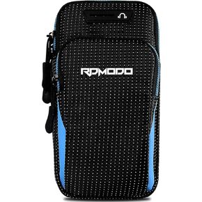 RDMODO الهاتف شارة آيفون تشغيل شارة تجريب الصالة الرياضية حامل الهاتف لتشغيل سعة كبيرة مرنة تشغيل شارة آيفون 11 برو ماكس 12 13 14 سامسونج غالاكسي S22 S21 S20 S10 A52 6.5 بوصة