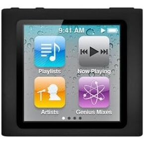 iPod Nano مع حافظة جلدية متعددة اللمس باللون الأسود / حافظة iPod nano من الجيل السادس in Kuwait