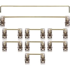 KPREPUBLIC Everglide Panda V3 Transparent Plate Mounted Stabilizer Gold Plated Wire for Custom Mechanical Keyboard Plate Clear Black (Panda V3 Clear 104 Plus x1) in Kuwait