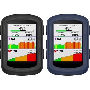حافظة من السيليكون الناعم متوافقة مع Garmin Edge 840/ Edge 540، غطاء حماية مضاد للخدش، غطاء حماية ممتص للصدمات لهاتف Garmin Edge 840 (أسود/أزرق داكن) in Kuwait