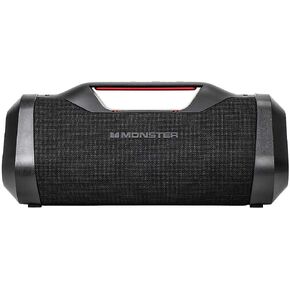 Monster Bluetooth Boombox: مكبر صوت بلوتوث مقاوم للماء IPX5 قابل لإعادة الشحن مع مخرج شحن USB ومدخل Aux، مكبر صوت بلوتوث لاسلكي محمول بقدرة 120 وات، أسود in Kuwait