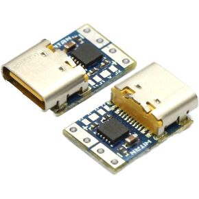 (2 حزمة) جاكوبس بارتس USB-C PD 20 فولت تيار مستمر وحدة تشغيل الطاقة ذات الجهد الثابت 5A مدخل أنثى من النوع C