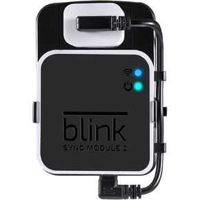 حامل جداري FoMass Outlet لوحدة Blink Sync 2، حامل دعامة تثبيت للكاميرا الخارجية Blink ونظام كاميرا الأمان الداخلي Blink مع كابل قصير سهل التركيب (أبيض)