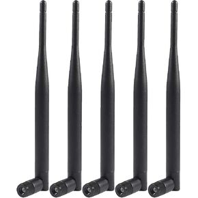 5pcs Dual Band WiFi Antenna 2.4GHz 5/5.8GHz 3dBi RP-SMA Male Antenna for Wireless Vedio Security IP Camera Recorder Surveillance Recorder Truck Trailer Rear View Backup Camera Reversing Monitor in Saudi Arabia