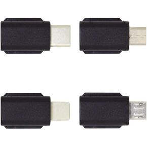 cablecc 4pcs/Set Type-C & Micro & Adapter for Osmo Pocket 1 2 Connector Interface Handheld Gimbal Camera Accessories