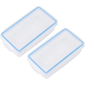2PCS 18650 Battery Storage Case, Clear Plastic Battery Storage Holder Organizer Box, Waterproof Battery Storage Containers for 18650 Batteries / 16340 Batteries / CR123A Batteries in Kuwait