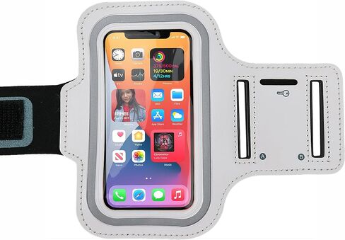 Redi-Fest Small Cell Phone Armband for iPhone Mini SE/13 Mini/12 Mini/8/6S/5S/5C/4S/4 Galaxy S10e Water Resistant Cellphone Sport Armband Running Adjustable Elastic Strap Key Pocket for Gym Exercise in Saudi Arabia