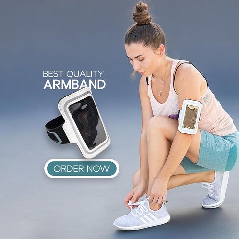 Redi-Fest Small Cell Phone Armband for iPhone Mini SE/13 Mini/12 Mini/8/6S/5S/5C/4S/4 Galaxy S10e Water Resistant Cellphone Sport Armband Running Adjustable Elastic Strap Key Pocket for Gym Exercise in Saudi Arabia