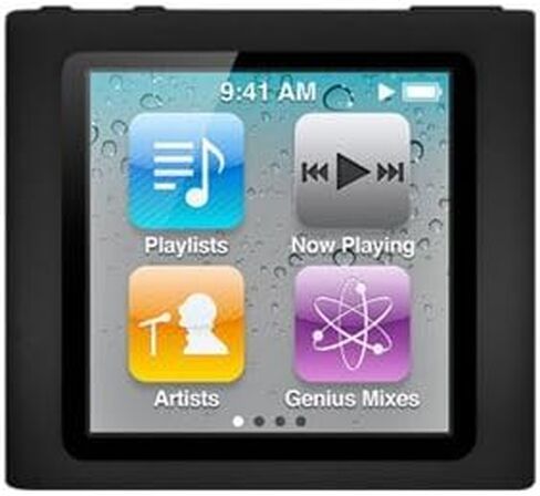 iPod Nano مع حافظة جلدية متعددة اللمس باللون الأسود / حافظة iPod nano من الجيل السادس in Kuwait
