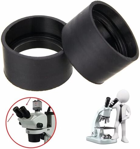 Microscope Accessories Kit for Adult 2 pcs Rubber Microscope Eye Shield Fit, 29-30mm Binocular Eye Guards Cups Accessories Accessory in Saudi Arabia