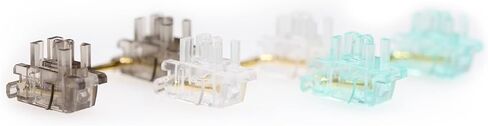 KPREPUBLIC Everglide Panda V3 Transparent Plate Mounted Stabilizer Gold Plated Wire for Custom Mechanical Keyboard Plate Clear Black (Panda V3 Clear 104 Plus x1) in Kuwait
