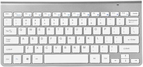 Keyboard Mouse Combo, 2.4GHz Slim Keyboard and Mouse Kit for Desktop, Computer, PC(Silver) in Saudi Arabia