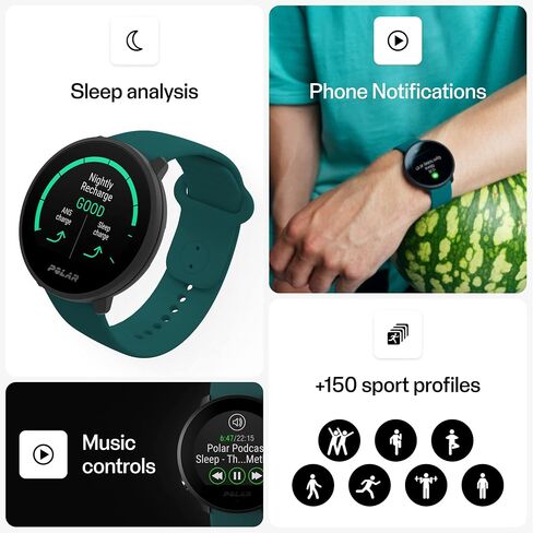 POLAR Unite Waterproof Fitness Watch (Includes Wrist-Based Heart Rate and Sleep Tracking) in Kuwait