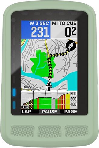 RuenTech Protective Case Compatible with Wahoo ELEMNT ROAM,Soft Silicone Protective Cover Case for Wahoo ELEMNT ROAM (WFCC4) GPS Cycling/Bike Computer Cycling Accessories (Black) in Saudi Arabia