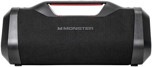 Monster Bluetooth Boombox: IPX5 Rechargeable Waterproof Bluetooth Speaker with USB Charge Out & Aux Input, 120W Portable Wireless Bluetooth Speaker,Black in Saudi Arabia
