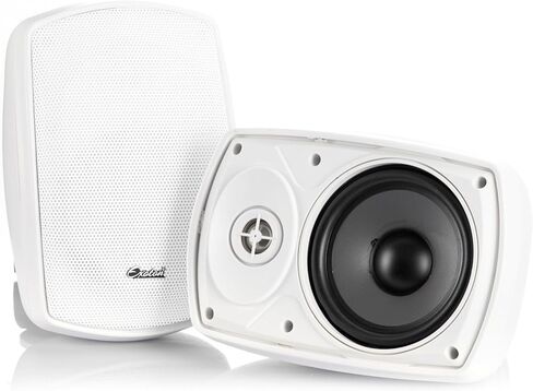 اكسوتون مكبرات صوت جدارية تجارية 6.5 انش 70 فولت للاستخدام الداخلي/الخارجي باللون الابيض in Kuwait