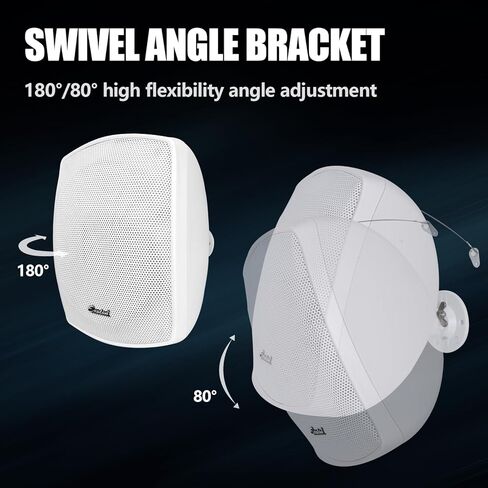 اكسوتون مكبرات صوت جدارية تجارية 6.5 انش 70 فولت للاستخدام الداخلي/الخارجي باللون الابيض in Kuwait