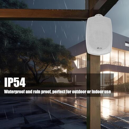 اكسوتون مكبرات صوت جدارية تجارية 6.5 انش 70 فولت للاستخدام الداخلي/الخارجي باللون الابيض in Kuwait