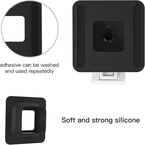 oioaahkeo Window Mount for Wyze Cam V3, Adhesive Mount for Mounting Wyze Cam V3 V2 on Window Glass(Black, 2 Pack) in Saudi Arabia