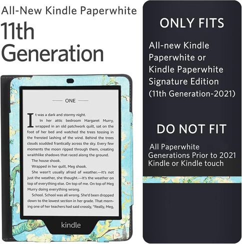 حافظة CoBak لجهاز Kindle Paperwhite - غطاء ذكي جديد بالكامل من جلد البولي يوريثان مع ميزة التنبيه التلقائي للنوم لجهاز Kindle Paperwhite Signature Edition وKindle Paperwhite الجيل الحادي عشر 2021 in Saudi Arabia