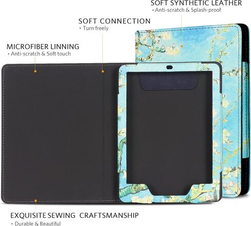 حافظة CoBak لجهاز Kindle Paperwhite - غطاء ذكي جديد بالكامل من جلد البولي يوريثان مع ميزة التنبيه التلقائي للنوم لجهاز Kindle Paperwhite Signature Edition وKindle Paperwhite الجيل الحادي عشر 2021 in Saudi Arabia