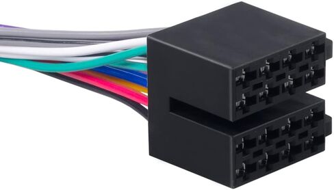 باتيج 16 دبوس ISO راديو الأسلاك تسخير ل2004-2021 الشحن، 2004-2016 فولفو، 2008-2020 كينوورث، استبدال الأسلاك تسخير لJVC بايونير كينوود سوني أندرويد، مع موصلات الذكور والإناث in Kuwait