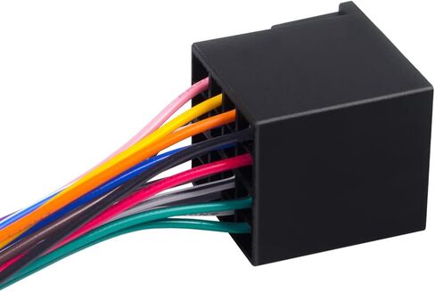 باتيج 16 دبوس ISO راديو الأسلاك تسخير ل2004-2021 الشحن، 2004-2016 فولفو، 2008-2020 كينوورث، استبدال الأسلاك تسخير لJVC بايونير كينوود سوني أندرويد، مع موصلات الذكور والإناث in Kuwait