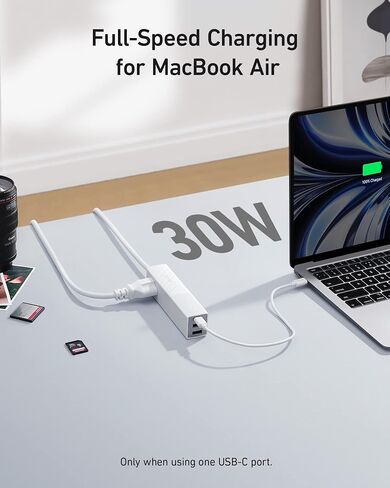 Anker USB C Travel Power Strip - 511 Power Strip with 30W Charger, 2AC Outlets, 2 USB Fast Charge Ports, 5ft Extension Cord - Durable & Convenient for Dorm, Office, School, Cruise Ship - TUV Listed in Saudi Arabia