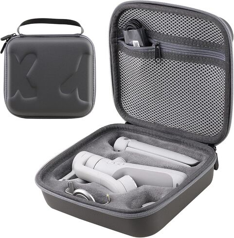 Travel Case for DJI OM 7P/OM7/OM8 - Portable Storage Bag Hardshell Carrying Case Fits DJI Osmo Mobile 7/7P /OM8 Smartphone Gimbal Stabilizer and Accessories(Grey) in Saudi Arabia