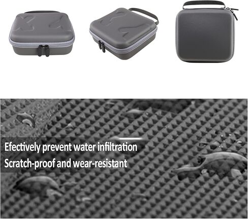Travel Case for DJI OM 7P/OM7/OM8 - Portable Storage Bag Hardshell Carrying Case Fits DJI Osmo Mobile 7/7P /OM8 Smartphone Gimbal Stabilizer and Accessories(Grey) in Saudi Arabia