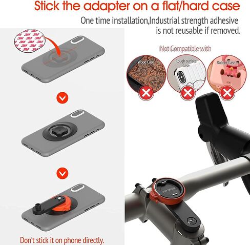 sincetop Bike Phone Mount,Mountain Bicycle Stem Phone Holder-Aluminum Handlebar Mini Phone Clip,Gravel/MTB/Road EBike Cycling Cell Phone Clamp,Quick Release Attach/Detach-Black【Series C-1st Gen】 in Kuwait