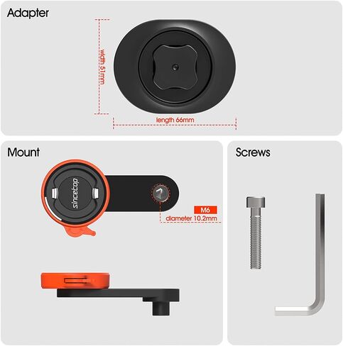 sincetop Bike Phone Mount,Mountain Bicycle Stem Phone Holder-Aluminum Handlebar Mini Phone Clip,Gravel/MTB/Road EBike Cycling Cell Phone Clamp,Quick Release Attach/Detach-Black【Series C-1st Gen】 in Kuwait