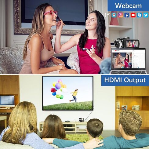 كاميرا فيديو 4K كاميرا فيديو الترا 48 ميجابكسل 18X تكبير رقمي واي فاي IR للرؤية الليلية كاميرا تسجيل فيديو لليوتيوب 3.0 بوصة شاشة تعمل باللمس مع ميكروفون ومثبت وجهاز تحكم عن بعد وبطاريتين وبطاقة SD in Kuwait