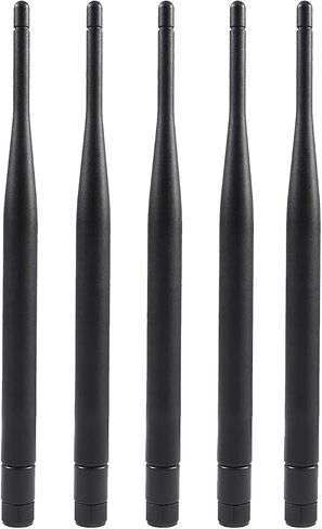 5pcs Dual Band WiFi Antenna 2.4GHz 5/5.8GHz 3dBi RP-SMA Male Antenna for Wireless Vedio Security IP Camera Recorder Surveillance Recorder Truck Trailer Rear View Backup Camera Reversing Monitor in Saudi Arabia