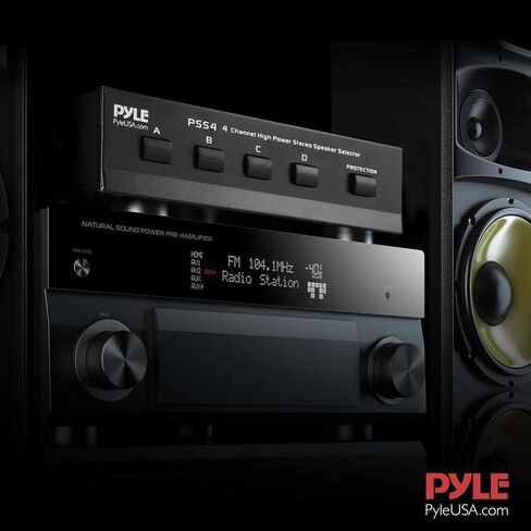 Pyle 4-Zone 100-Watt High Power Stereo Speaker Selector - 4-Pair in Kuwait