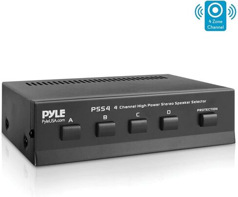 Pyle 4-Zone 100-Watt High Power Stereo Speaker Selector - 4-Pair in Kuwait