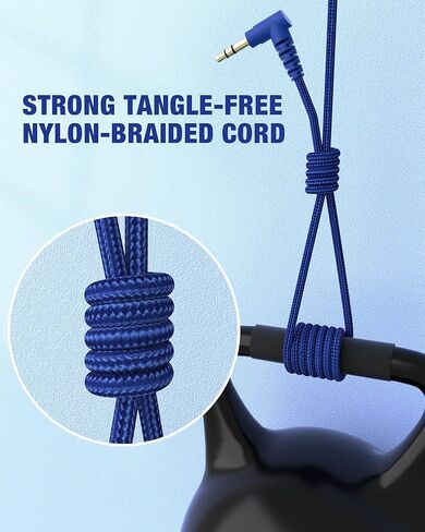 Elecder i45 On-Ear Headphones with Microphone - Foldable Stereo Bass Headphones with No-Tangle 1.5M Cord, 3.5MM Jack, Portable Wired Headphones for School/Kid/Teen/Smartphone/Travel/Tablet Blue/Purple in Kuwait