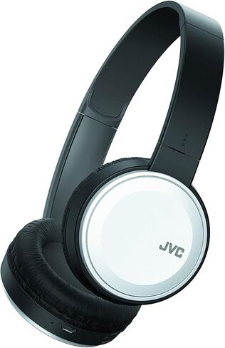 JVC شريط راس لاسلكي خفيف الوزن قابل للطي بتقنية البلوتوث مع ميكروفون، ابيض (HAS190BTW) in Saudi Arabia