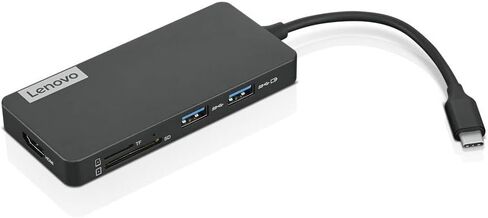 Lenovo USB-C 7 في 1 Hub & Scepter 24 بوصة احترافية رفيعة 75 هرتز 1080 بكسل شاشة LED 2X HDMI VGA مكبرات صوت مدمجة، آلة سوداء (سلسلة E248W-19203R) in Saudi Arabia